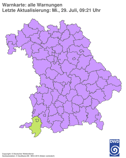 Aktuelle Wetterwarnungen für  Hannover
