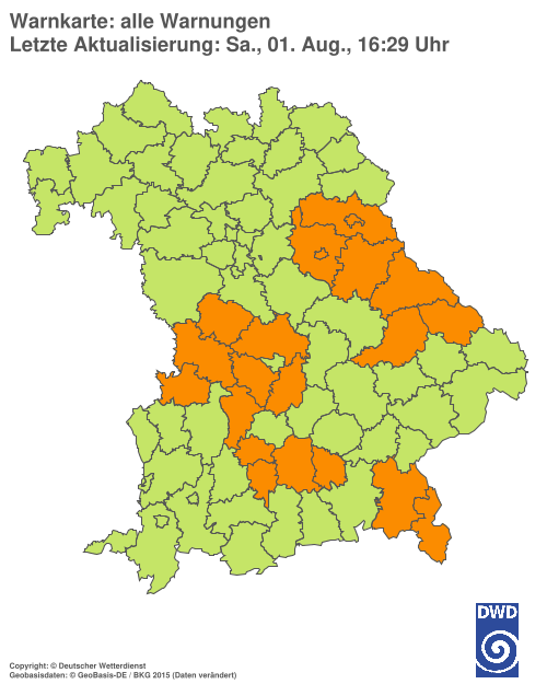 Aktuelle Wetterwarnungen für  Hannover