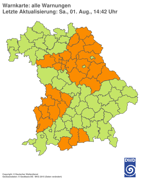 Aktuelle Wetterwarnungen für  Hannover