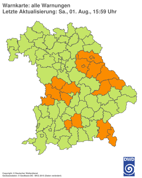Aktuelle Wetterwarnungen für  Hannover
