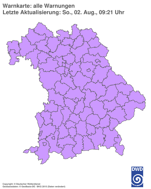 Aktuelle Wetterwarnungen für  Hannover
