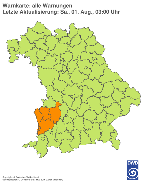 Aktuelle Wetterwarnungen für  Hannover