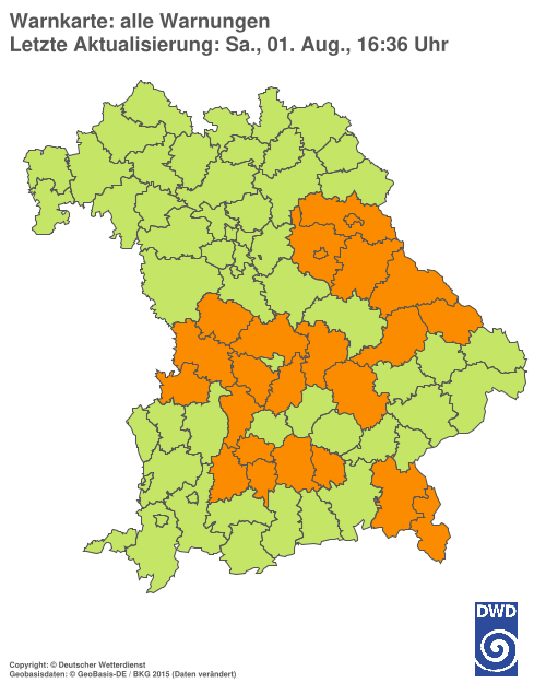 Aktuelle Wetterwarnungen für  Hannover