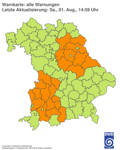 Aktuelle Wetterwarnungen für  Hannover