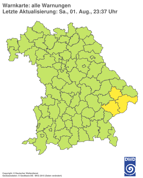 Aktuelle Wetterwarnungen für  Hannover