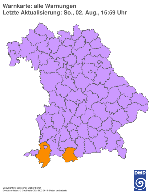 Aktuelle Wetterwarnungen für  Hannover
