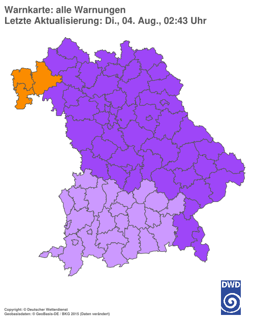 Aktuelle Wetterwarnungen für  Hannover