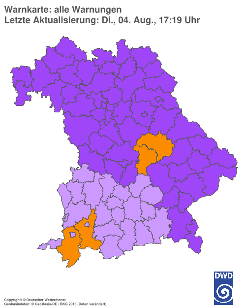 Aktuelle Wetterwarnungen für  Hannover