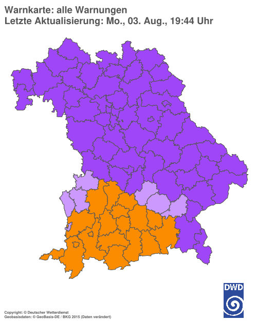 Aktuelle Wetterwarnungen für  Hannover