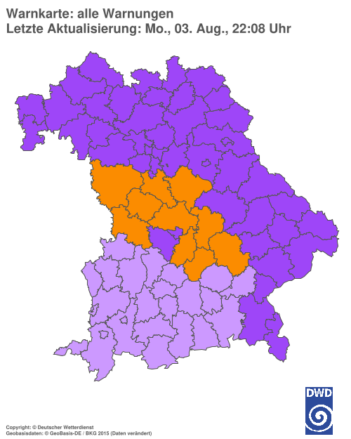 Aktuelle Wetterwarnungen für  Hannover