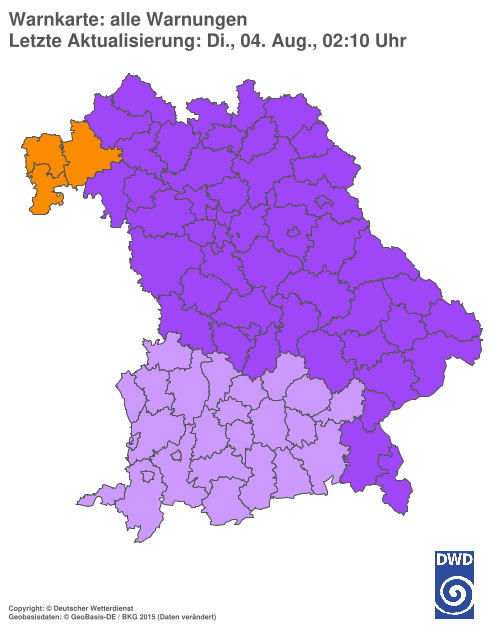 Aktuelle Wetterwarnungen für  Hannover