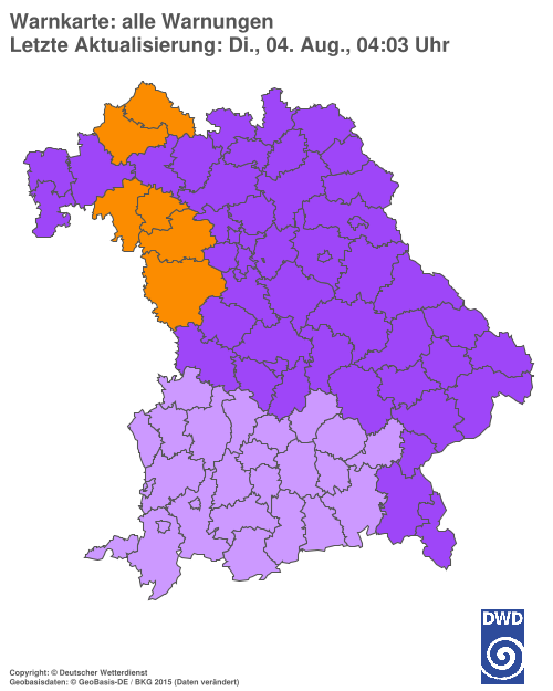 Aktuelle Wetterwarnungen für  Hannover