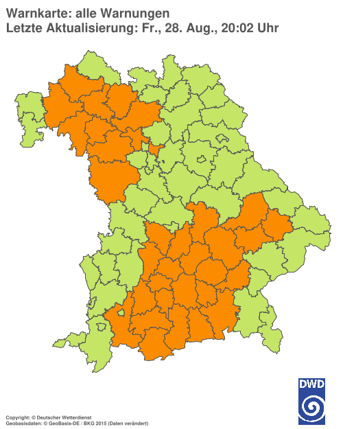 Aktuelle Wetterwarnungen für  Hannover