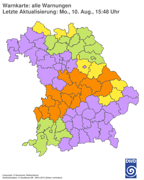 Aktuelle Wetterwarnungen für  Hannover