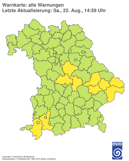 Aktuelle Wetterwarnungen für  Hannover