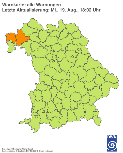 Aktuelle Wetterwarnungen für  Hannover