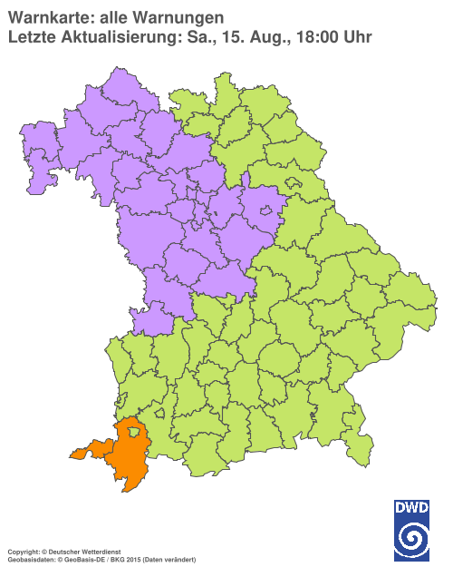 Aktuelle Wetterwarnungen für  Hannover