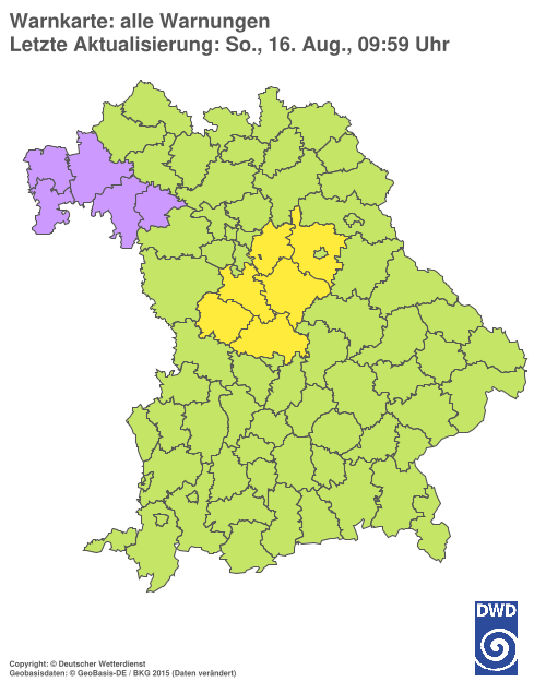 Aktuelle Wetterwarnungen für  Hannover