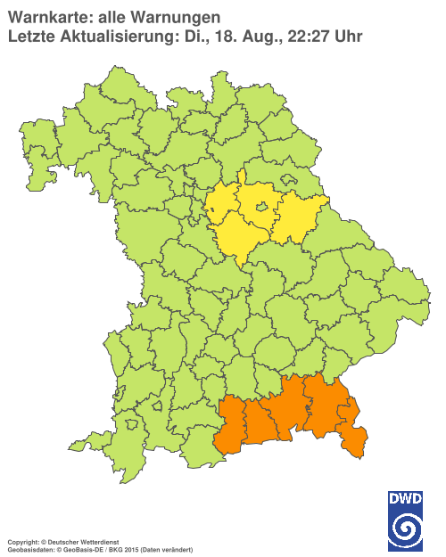 Aktuelle Wetterwarnungen für  Hannover
