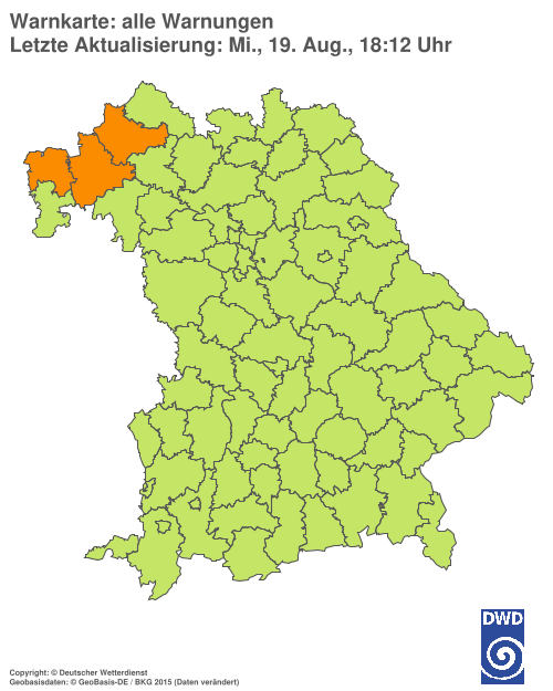 Aktuelle Wetterwarnungen für  Hannover