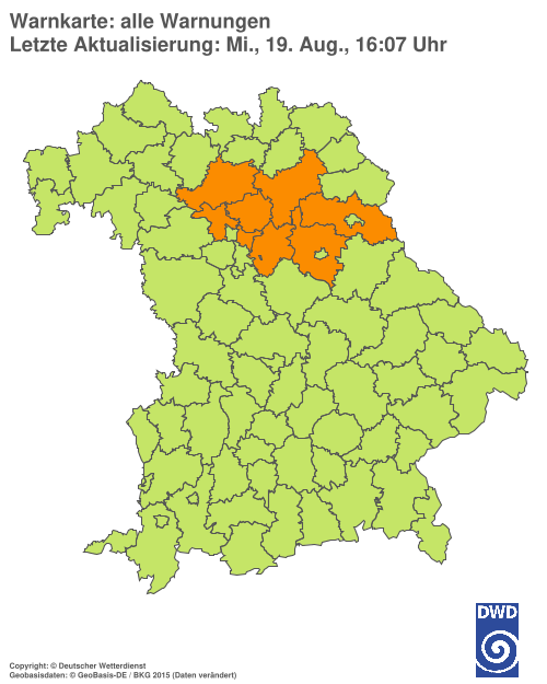 Aktuelle Wetterwarnungen für  Hannover
