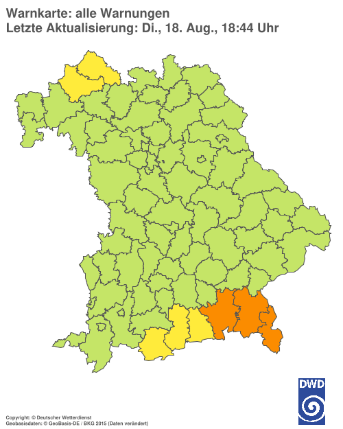 Aktuelle Wetterwarnungen für  Hannover