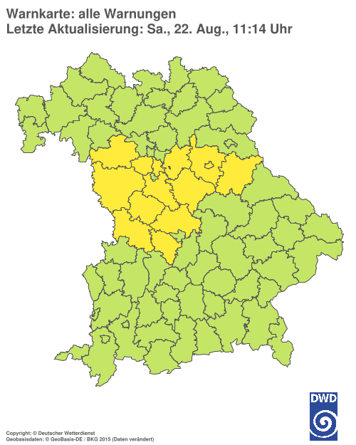 Aktuelle Wetterwarnungen für  Hannover