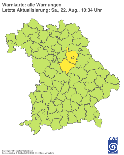 Aktuelle Wetterwarnungen für  Hannover
