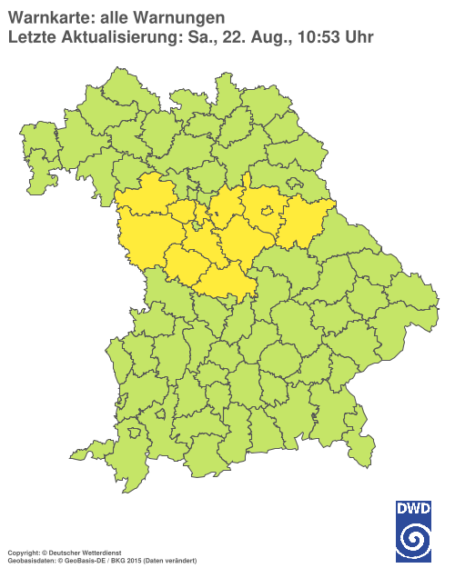 Aktuelle Wetterwarnungen für  Hannover