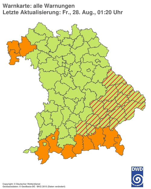 Aktuelle Wetterwarnungen für  Hannover