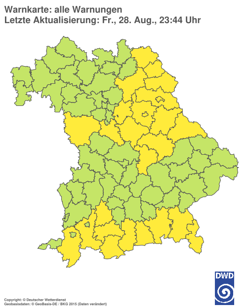 Aktuelle Wetterwarnungen für  Hannover