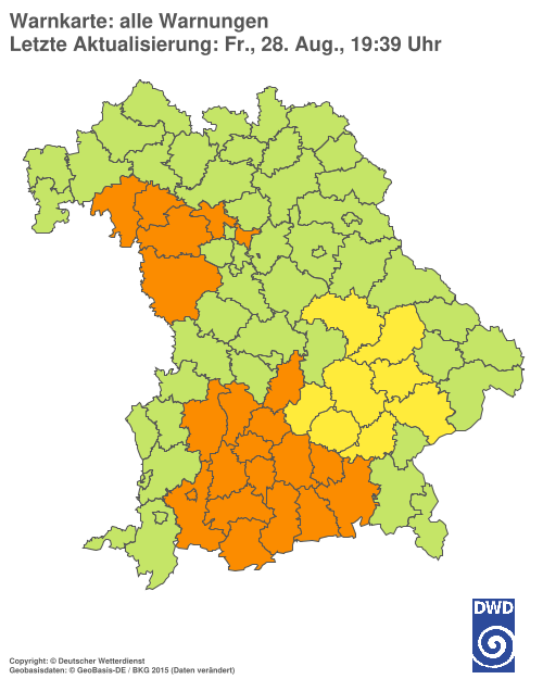 Aktuelle Wetterwarnungen für  Hannover
