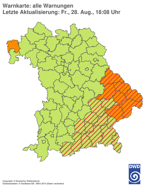 Aktuelle Wetterwarnungen für  Hannover