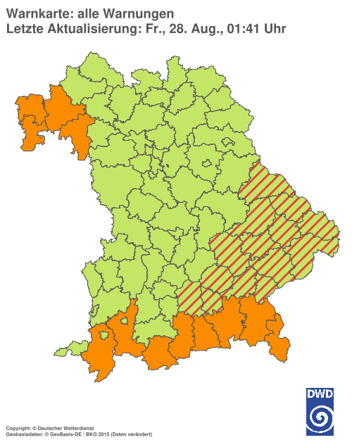 Aktuelle Wetterwarnungen für  Hannover