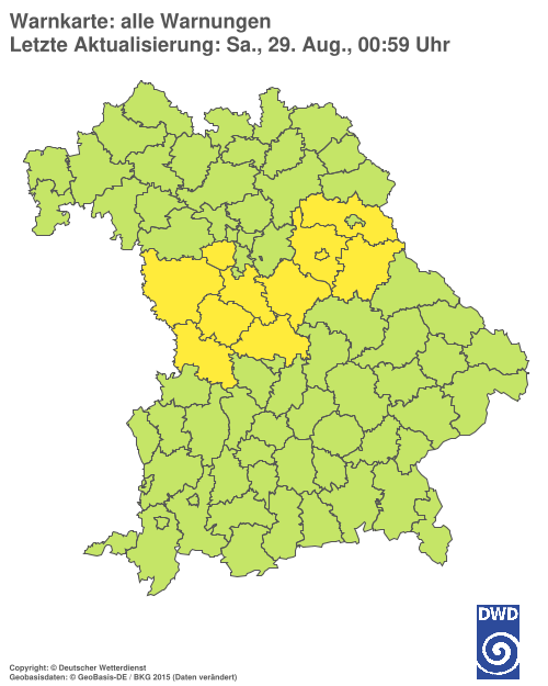 Aktuelle Wetterwarnungen für  Hannover