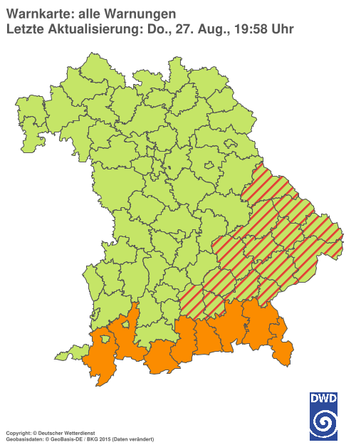 Aktuelle Wetterwarnungen für  Hannover