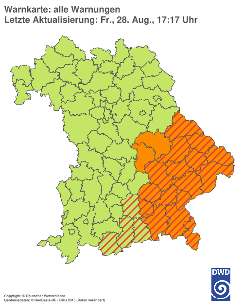 Aktuelle Wetterwarnungen für  Hannover