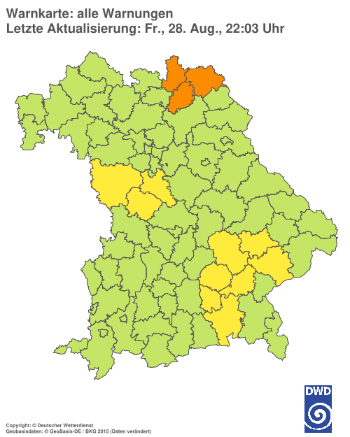 Aktuelle Wetterwarnungen für  Hannover