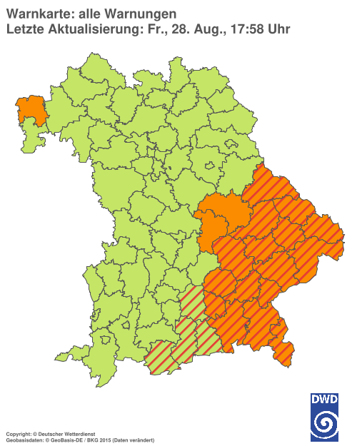 Aktuelle Wetterwarnungen für  Hannover