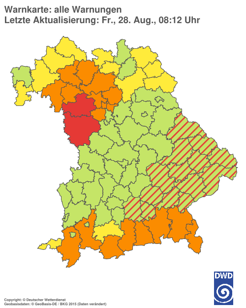 Aktuelle Wetterwarnungen für  Hannover