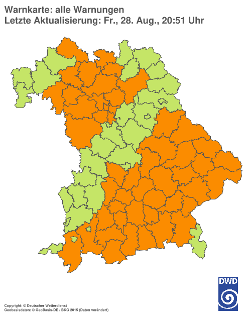 Aktuelle Wetterwarnungen für  Hannover
