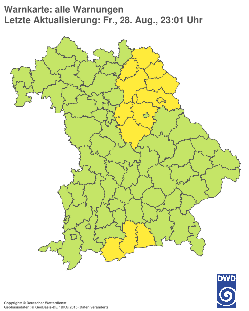 Aktuelle Wetterwarnungen für  Hannover
