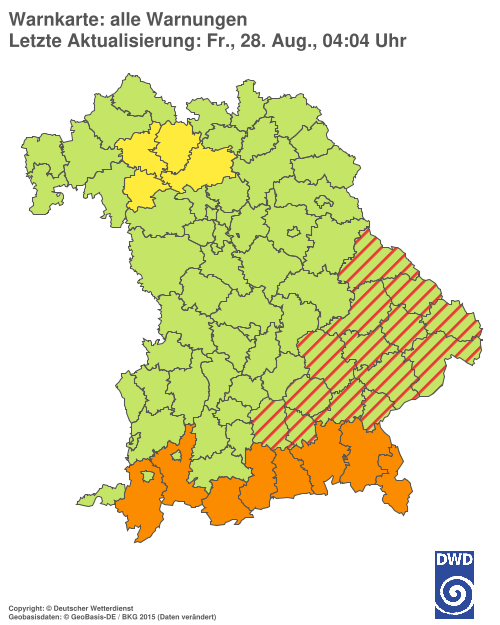 Aktuelle Wetterwarnungen für  Hannover
