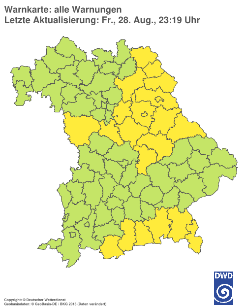 Aktuelle Wetterwarnungen für  Hannover