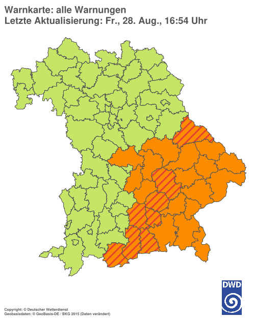 Aktuelle Wetterwarnungen für  Hannover