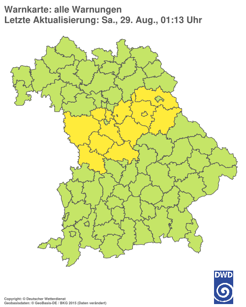 Aktuelle Wetterwarnungen für  Hannover