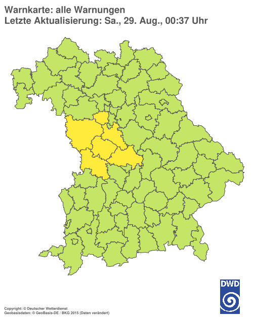 Aktuelle Wetterwarnungen für  Hannover