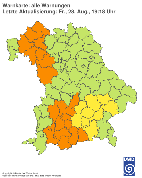 Aktuelle Wetterwarnungen für  Hannover