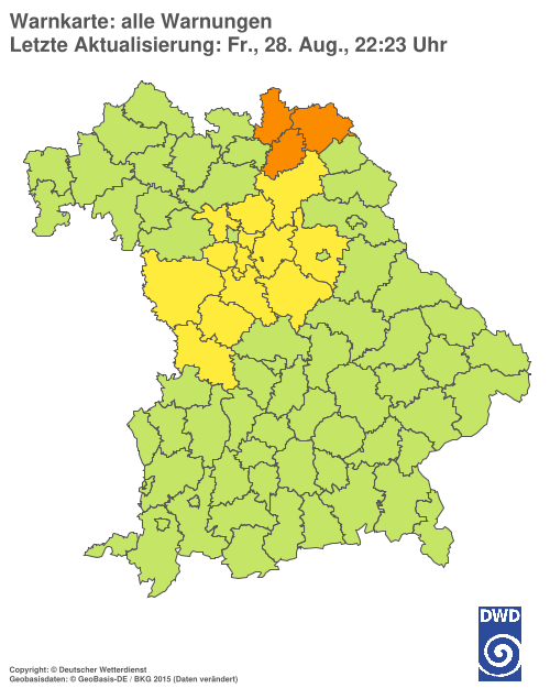 Aktuelle Wetterwarnungen für  Hannover