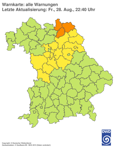 Aktuelle Wetterwarnungen für  Hannover